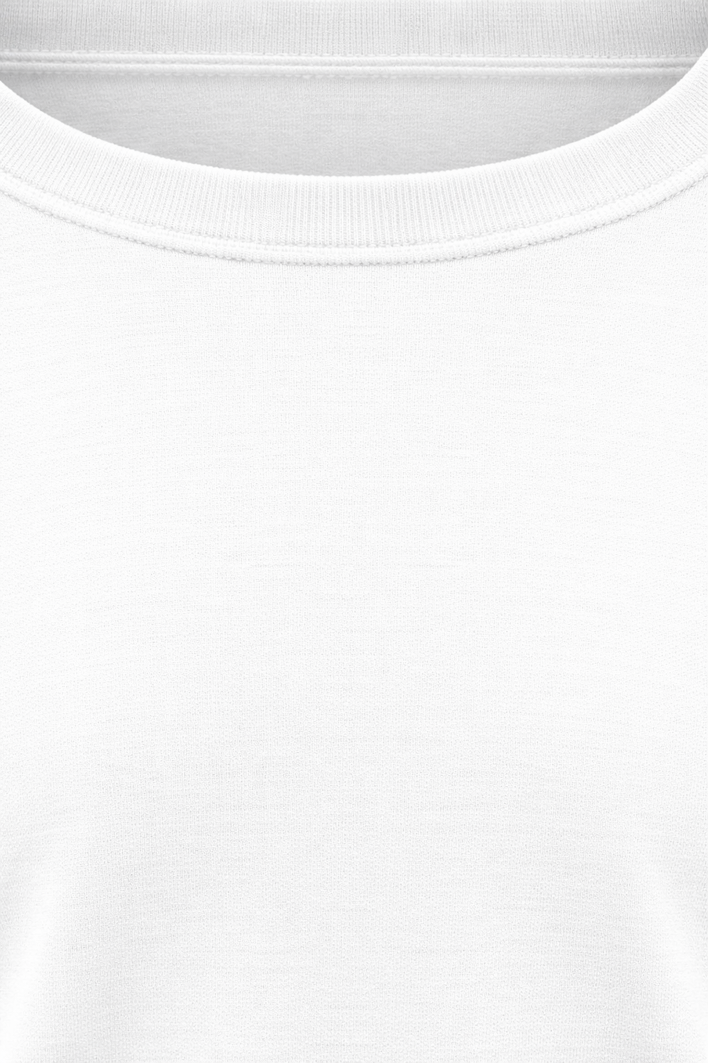 Men's Round Neck full sleeve Cotton tshirt-White