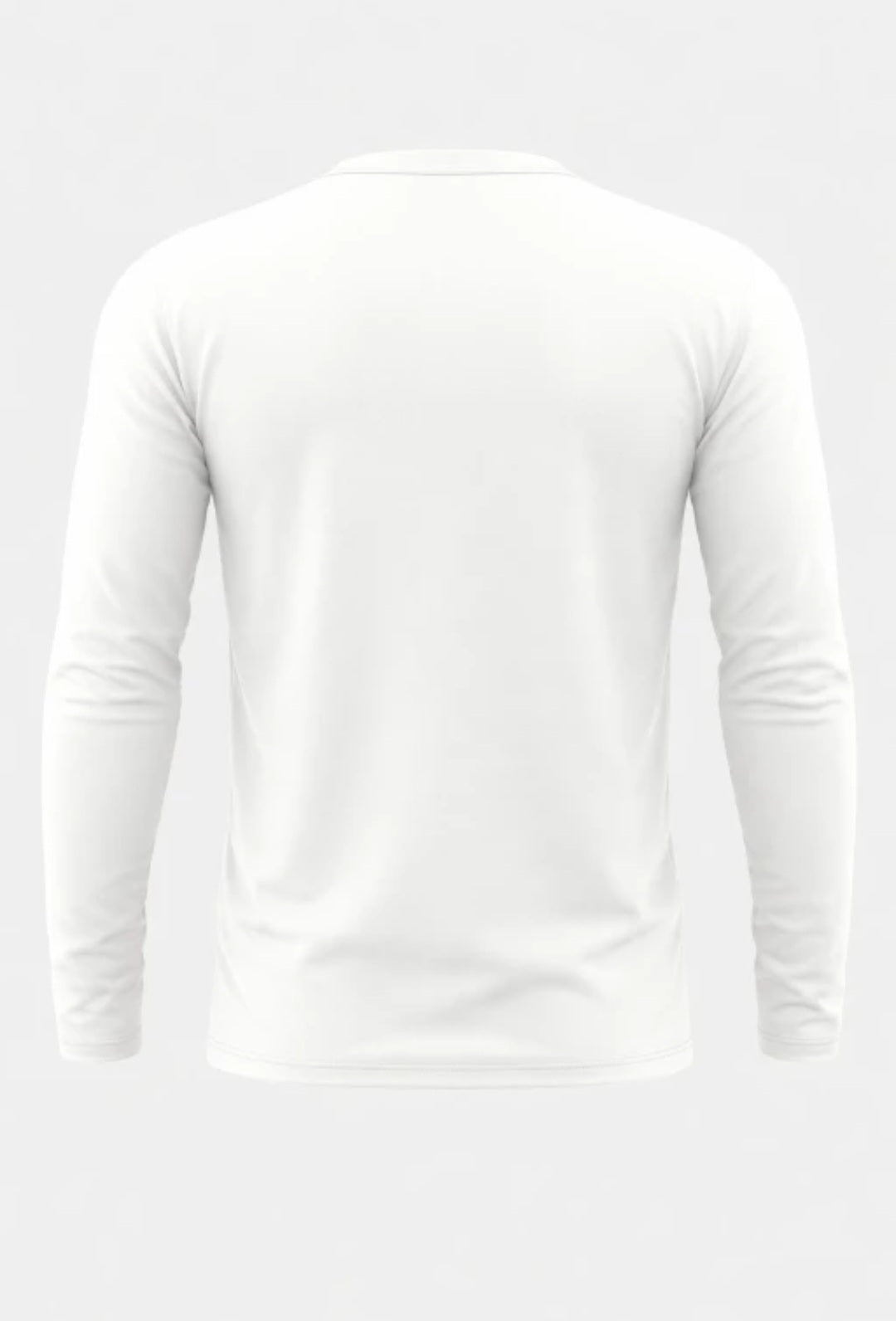 Men's Round Neck full sleeve Cotton tshirt-White