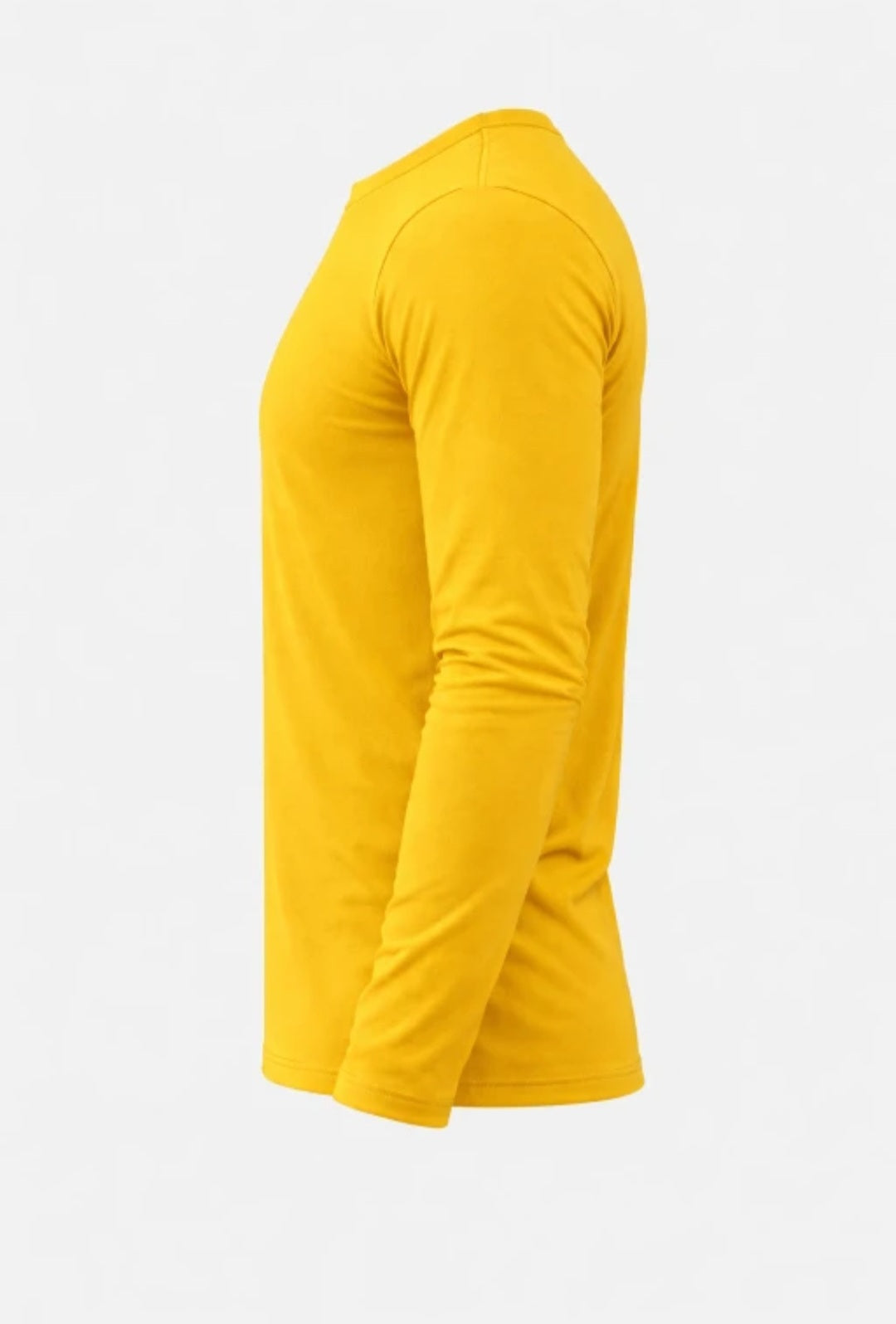 Men's Round Neck full sleeve Cotton tshirt-Yellow