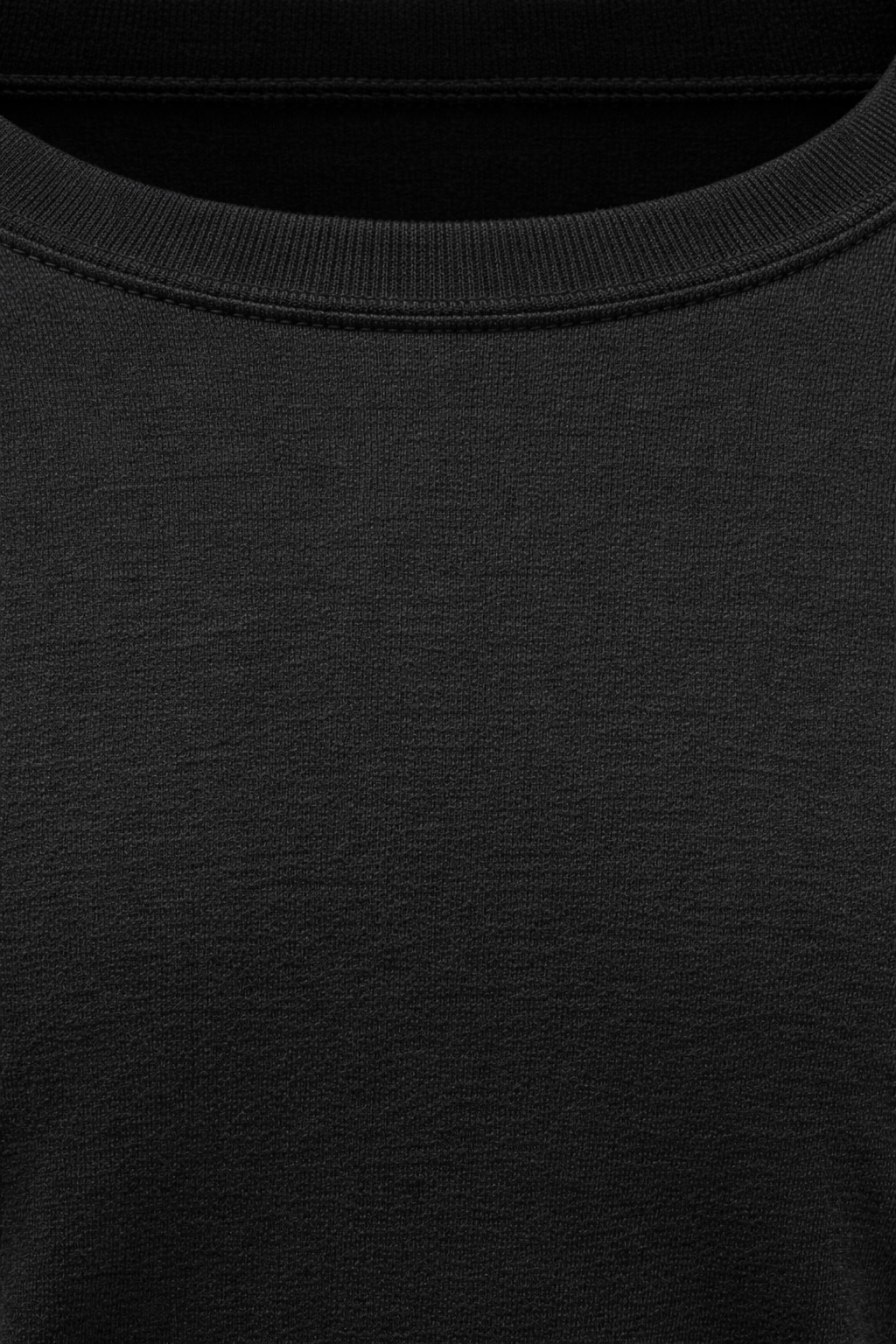 Men's Round Neck full sleeve Cotton tshirt-Black